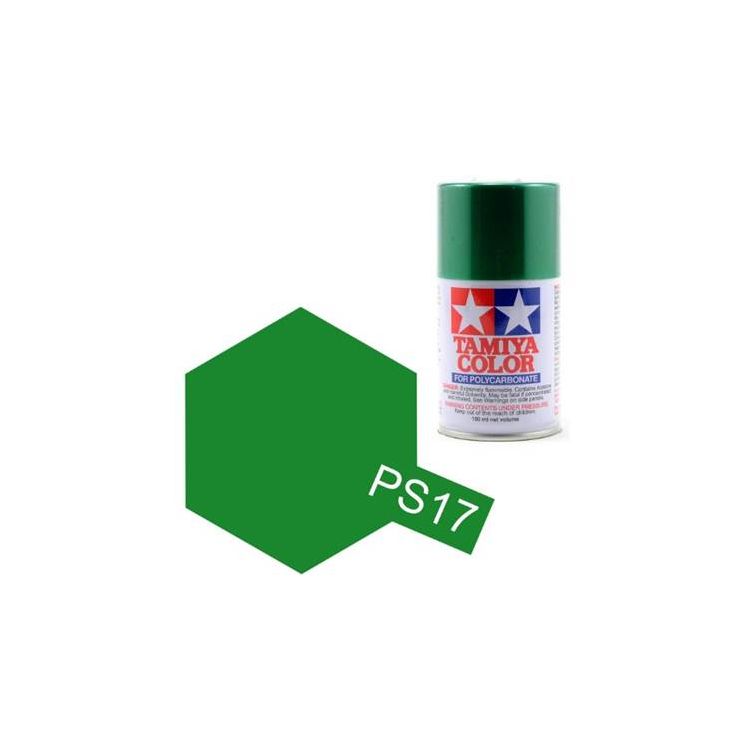 Tamiya Color PS-17 Metallic Green Polycarbonate Spray 100ml
