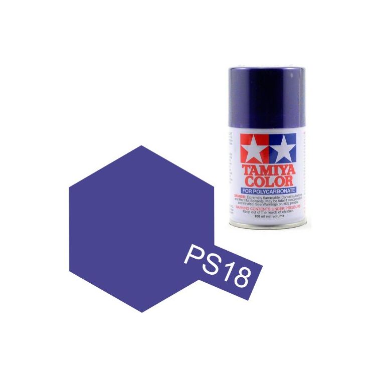 Tamiya Color PS-18 Metallic Purple Polycarbonate Spray 100ml