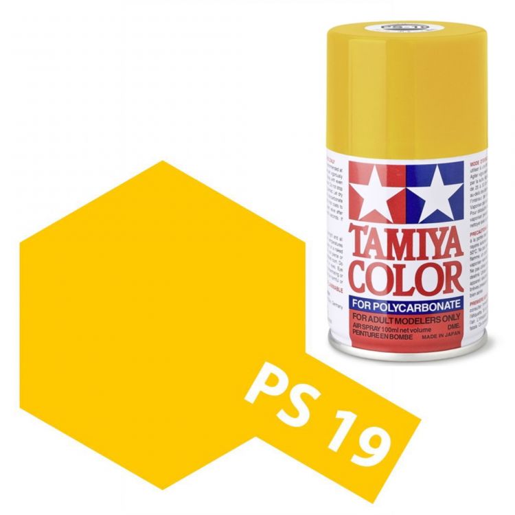 Tamiya Color PS-19 Camel Yellow Polycarbonate Spray 100ml
