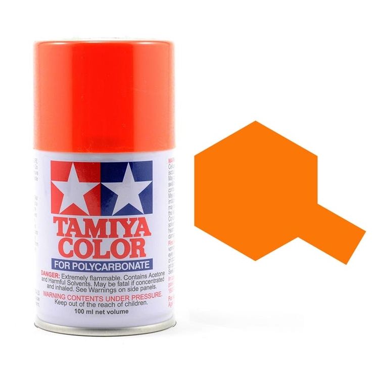 Tamiya Color PS-62 Pure Orange (ENEOS) Polycarbonate Spray 100ml