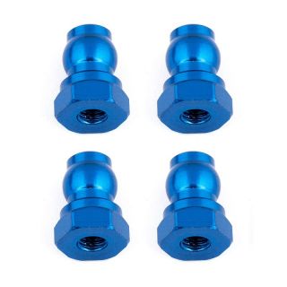 Vrchní modré hliníkové vložky tlumičů, 10mm, 4 ks.
