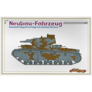 Model Kit tank 6666 - NEUBAU-FAHRZEUG RHEINMETALL-FAHRGESTELL UND KRUPP-TRUM GEÄNDERTE MG-TÜRME (1:35)