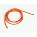 Silikónový kábel 3,3qmm, 12AWG, 1meter, oranžový