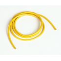 Silikónový kábel 3,3qmm, 12AWG, 1meter, žltý