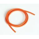 Silikónový kábel 4,1qmm, 11AWG, 1meter, oranžový