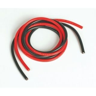 Silikónový kábel 6,6qmm, 9AWG, 2x meter, čierny a červený