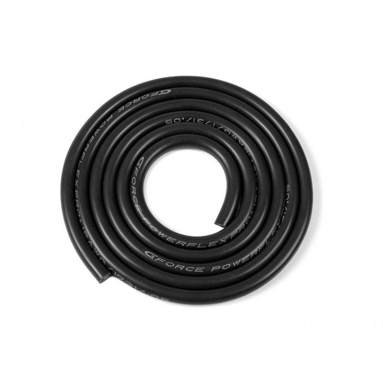 Kabel se silikonovou izolací Powerflex 12AWG černý (1m)