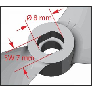 Graupner RACE Prop 6,5x4,5 pevná vrtule (4ks.) - žlutá