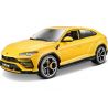 Kovový model auta v měřítku 1:18 Bburago 18-11042 Plus Lamborghini Urus. Barva modelu je žlutá a je přibližně 22 cm velký. Model má otevírací dveře a kapotu, natáčení kol volantem je plně funkční.