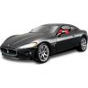 Kovový model auta 1:24 Bburago 18-22107 Maserati GranTurismo (2008) nejen pro sběratele. Má otevírací dveře a kapotu, natáčení kol volantem je plně funkční. Barva modelu je černá metalíza a je přibližně 19 cm velký.
