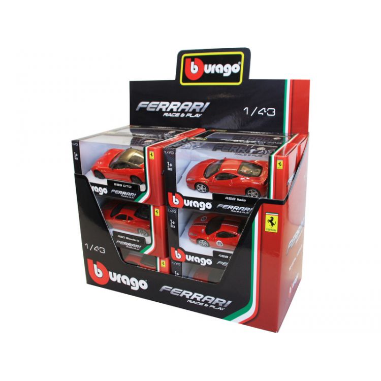 Bburago sada modelů aut Ferrari 1:43 12ks