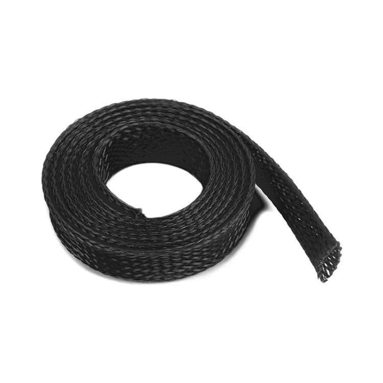 Ochranný kabelový oplet 10mm černý (1m)