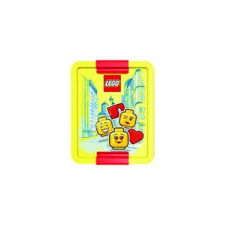 LEGO ICONIC Girl box na svačinu 170x135x69mm - červený