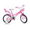 DINO Bikes - Dětské kolo 16" růžové