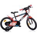DINO Bikes - Dětské kolo 16" černo-červené
