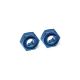 Traxxas - náboj kola hliníkový modrý s čepy (2)