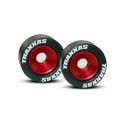 Koleso wheelie hliník červený s pneumatikou (2)