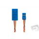 Y-kabel kompakt 100mm JR 0,5qmm kroucený silikonkabel (BLUE-LINE-SILIKON)