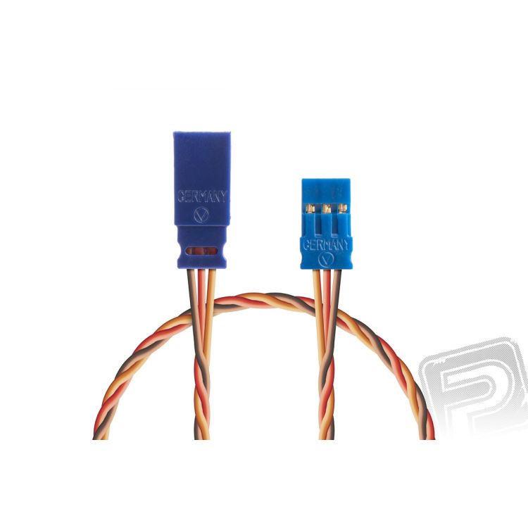 Prodlužovací kabel 1000mm, JR 0,25qmm kroucený silikonkabel, 1 ks.