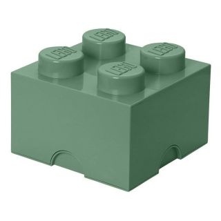 LEGO úložný box 250x250x180mm - army zelená