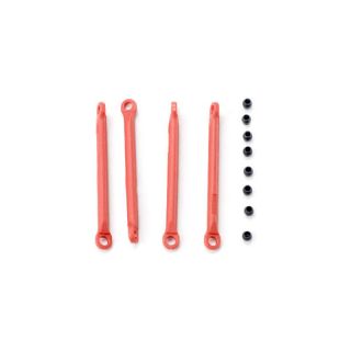 Traxxas - plastové táhlo stabilizátoru červené (4)