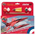 Starter Set lietadlo A55105 - Red Arrows Gnat (1:72)