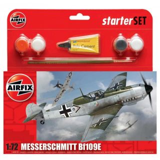 Starter Set letadlo A55106 - Messerschmitt Bf109E3 (1:72)