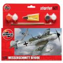 Starter Set lietadlo A55106 - Messerschmitt Bf109E3 (1:72)