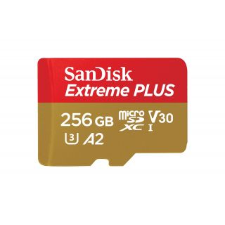 SanDisk MicroSDXC 256GB Extreme A2 UHS-I (V30) U3 + SD adaptér