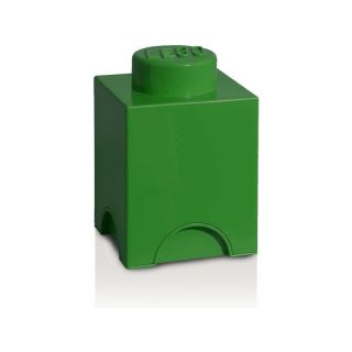 LEGO úložný box 125x125x180mm - tmavě zelený