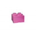 LEGO úložný box 250x250x180mm - ružový