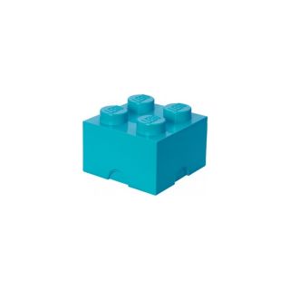 LEGO úložný box 250x250x180mm - azúrový