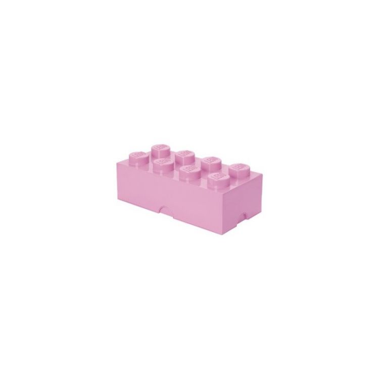 LEGO úložný box 250x500x180mm - světle růžový