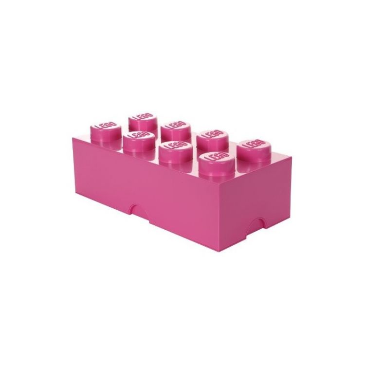 LEGO úložný box 250x500x180mm - růžový