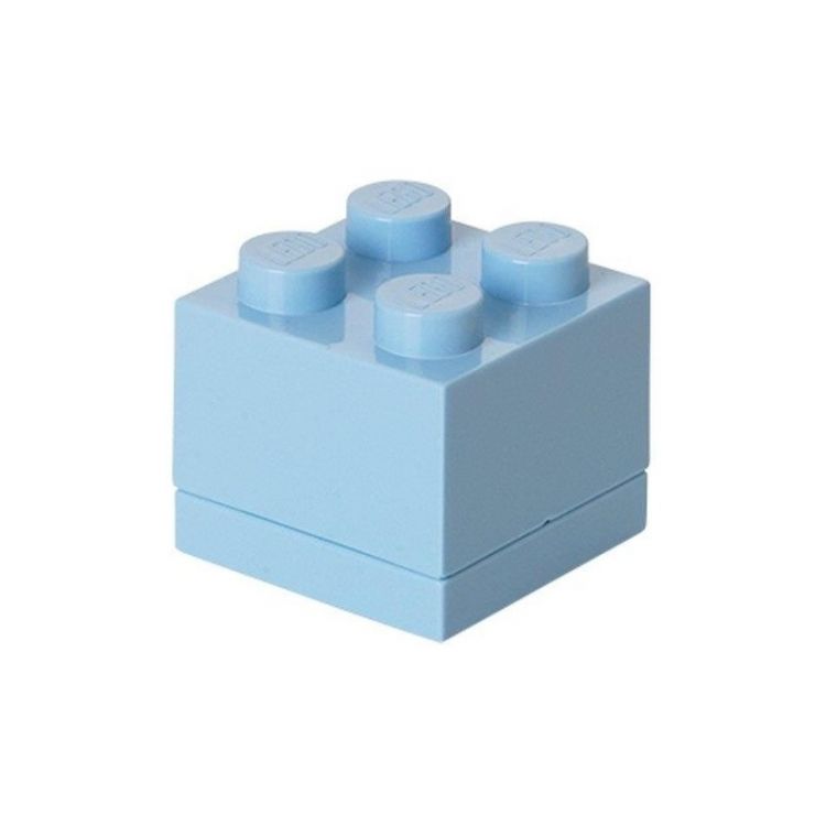 LEGO Mini Box 46x46x43mm - světle modrý