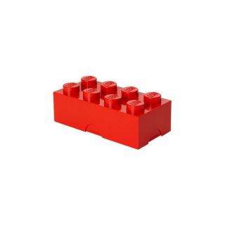 LEGO box na desiatu 100x200x75mm - červený