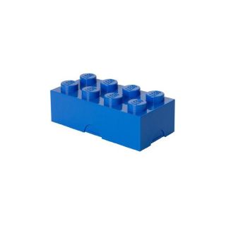 LEGO box na desiatu 100x200x75mm - modrý