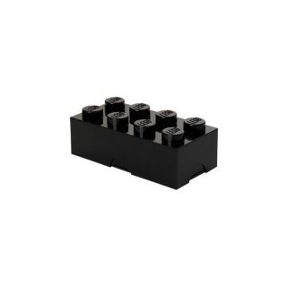 LEGO box na desiatu 100x200x75mm - čierny