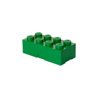 LEGO box na desiatu 100x200x75mm - tmavo zelený