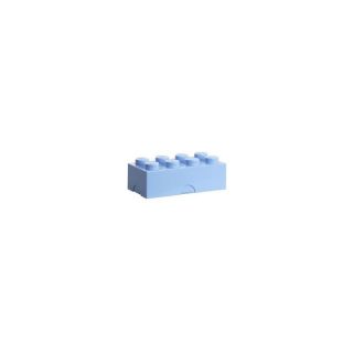 LEGO box na desiatu 100x200x75mm - svetlo modrý