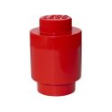 LEGO úložný box guľatý 123x183mm - červený