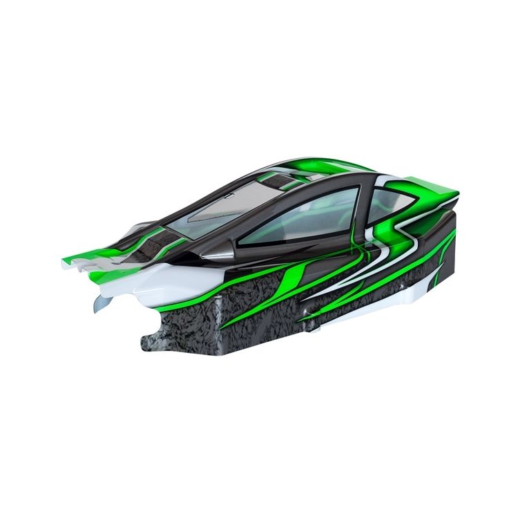 BX8SL RUNNER Bitty design zelená lexanová karoserie