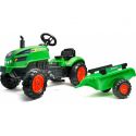 FALK - Šlapací traktor X-Tractor s vlečkou zelený