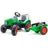 FALK - Šlapací traktor Supercharger zelený s úžasným, funkčním klaksonem na volantu a výklopnou kapotou. Výborně zpracovaný dětský šlapací traktor navržený pro nejmenší děti od 3 do 7 let. 