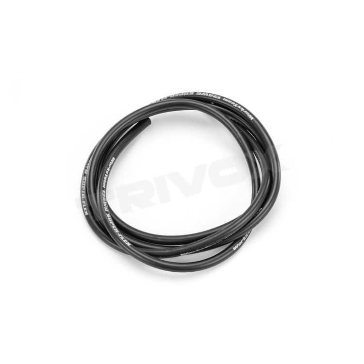 3.3mm / 12AWG Powerwire / kábel čierny (1.0m)