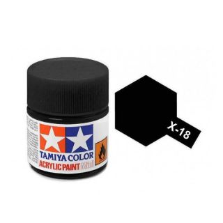 Tamiya Color X-18 Semi-Gloss Black 10ml