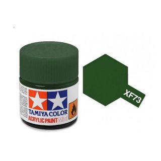 81773 XF-73 Flat JGSDF Dark Green Tamiya Color Acrylic Paint 10ml