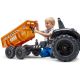 FALK - Šlapací traktor Case IH Beckhoe s nakladačem, rypadlem a vlečkou