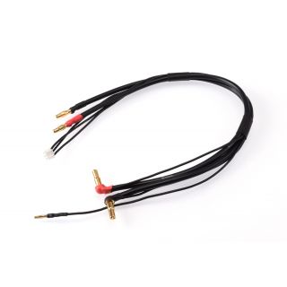 2S černý nabíjecí kabel G4/G5 - dlouhý 30cm - (4mm, 3-pin XH)