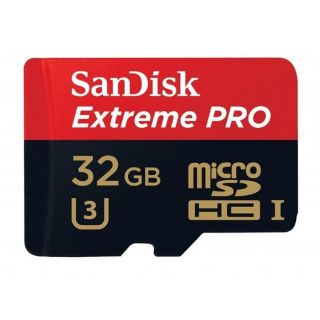 SanDisk MicroSDHC 32GB Extreme PRO A1 UHS-I (V30) U3 + SD adaptér